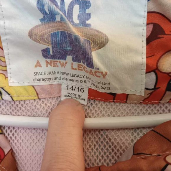 Members Only Windbreaker Jacket Space Jams youth size 14/16 - Picture 4 of 8